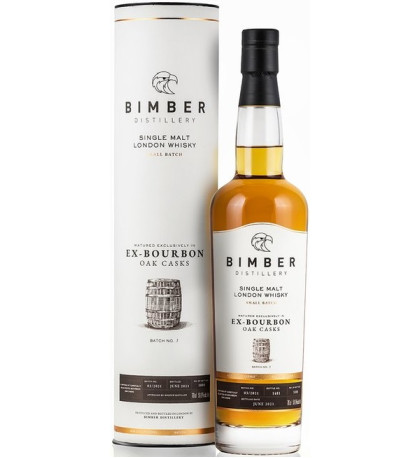 Bimber Distillery Ex-Bourbon Oak Casks Single Malt London Whisky Batch No. 3 Bimber Distillery Ex-Bourbon Oak Casks Single Malt London Whisky Batch No. 3