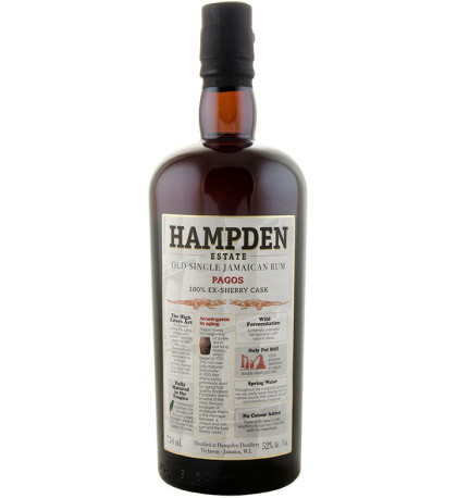 Hampden Estate Pagos 100% Ex-Sherry Cask Old Single Jamaican Rum Hampden Estate Pagos 100% Ex-Sherry Cask Old Single Jamaican Rum