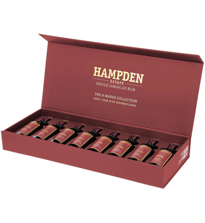 Hampden Estate Single Jamaican Rum The 8 Marks Collection Aged 1 Year In Ex-Bourbon Casks Hampden Estate Single Jamaican Rum The 8 Marks Collection Aged 1 Year In Ex-Bourbon Casks