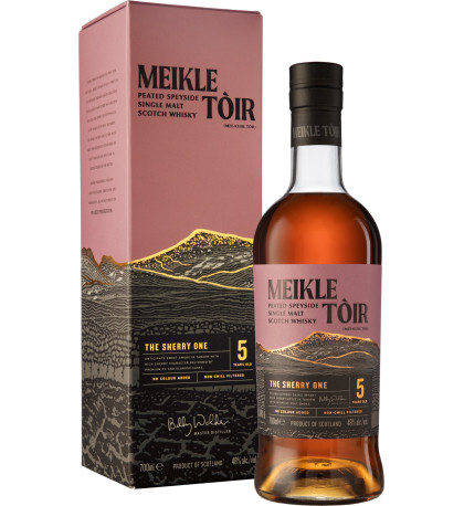 Meikle Toir The Sherry One 5 Year Old Peated Single Malt Meikle Toir The Sherry One 5 Year Old Peated Single Malt
