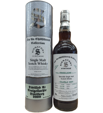 Signatory Vintage The Un-Chillfiltered Collection Cask Strength Craigellachie 13 Year Old Single Malt