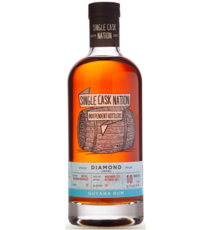 Single Cask Nation Diamond(MPM) 10 Year Old Guyana Rum