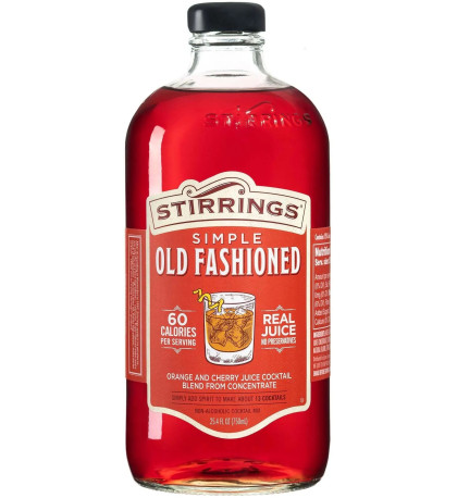 Stirrings Simple Old Fashioned Mix 750ml Stirrings Simple Old Fashioned Mix 750ml