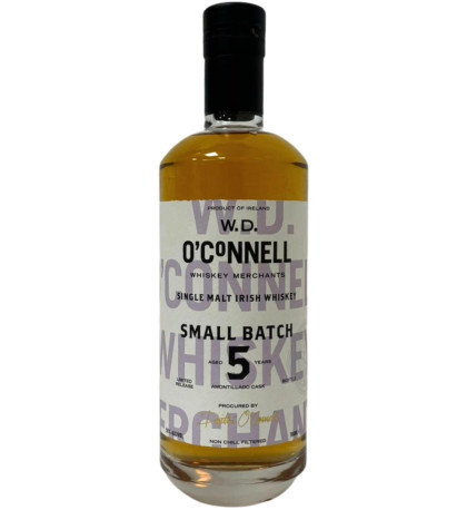 W.D. O'Connell Small Batch Amontillado Cask 5 Year Old Single Malt Irish Whiskey W.D. O'Connell Small Batch Amontillado Cask 5 Year Old Single Malt Irish Whiskey