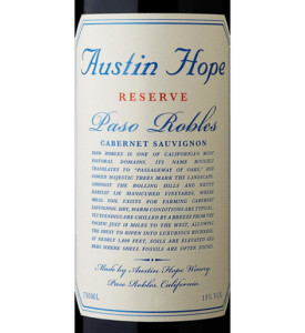 Austin Hope Winery Reserve Cabernet Sauvignon 2020 Austin Hope Winery Reserve Cabernet Sauvignon 2020