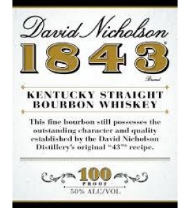 David Nicholson 1843 100 Proof Bourbon David Nicholson 1843 100 Proof Bourbon