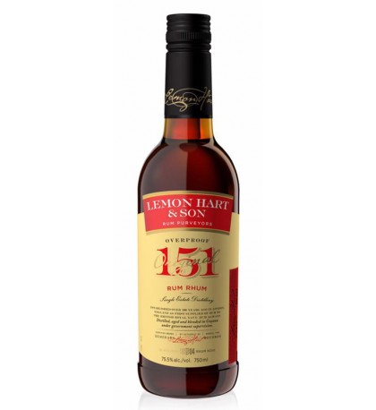 Lemon Hart Demerara Rum 151 Proof