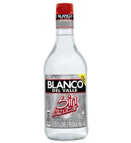 Blanco Del Valle Sin Azucar Aguardiente 750ml